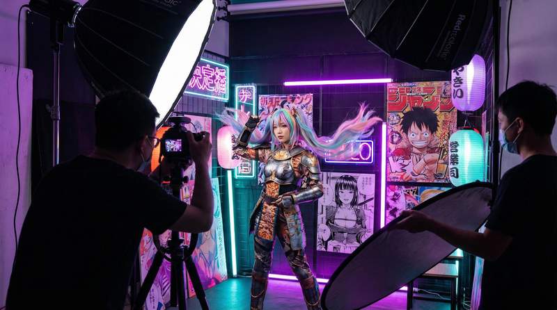 反差美女AI修图视频演示